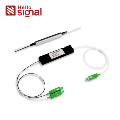 3 Ports 1310/1490/1550nm Filter Wavelength Division Multiplexer with Low Insertion Loss High Channel Isolation and Epoxy Free Optical Path