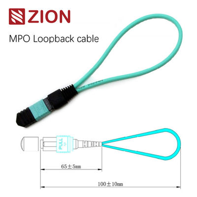 12 Fibers MPO OM3 Fiber Optic Loopback Module for 40/100G Network Testing