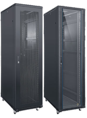 Server Rack Cabinet with 800KG Static Loading Capacity 65% Ventilation Rate and SPCC Cold Rolled Steel for Data Centers