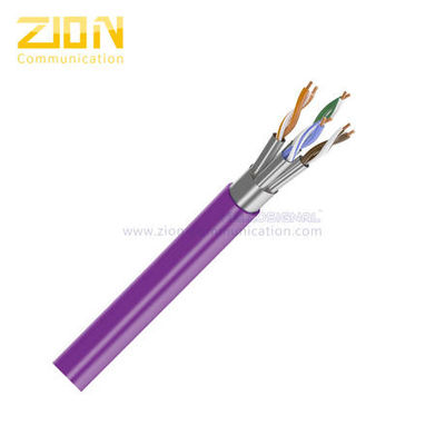 F/FTP CAT 6A Network Cable with 500MHz 10Gbps Speed and Bare Copper Conductor for High-Speed Networking