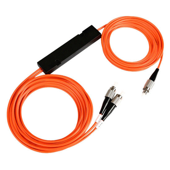 Multimode Fiber Optic Splitter 1X2 ABS Box Fused Type Fiber Coupler for FTTH and LAN Applications