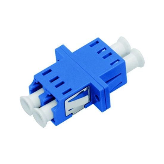 LC Dx Welding Symmetry Plastic Fiber Optic Adapter with ≤ 0.2dB Insertion Loss and Flange