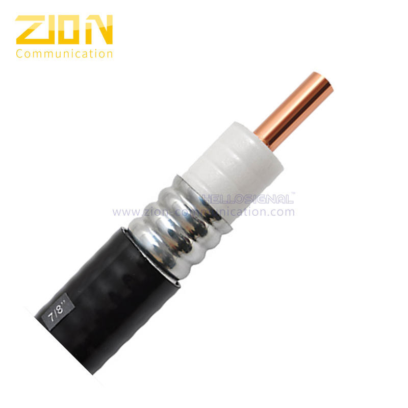 RF 7/8" Annular Corrugated Aluminum Tube Cable AL Low Loss RF Corrugated 50 ohm coaxial cable