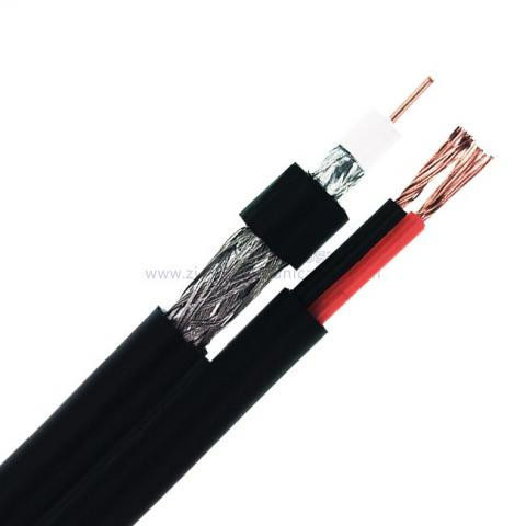 RG59 CCS with 2C x0.75 Figure 8 RG59 coaxial siamese cable dc with power 2x0.75mm2 CCA camera CCTV cable