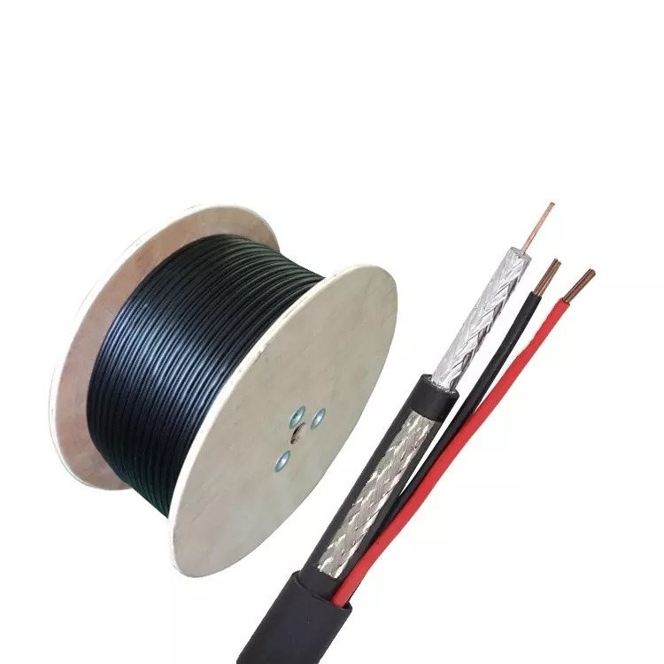 HD80+2×0.50 Coaxial cable Copper wire HD80 with power cable for CCTV communication antenna satellite cable