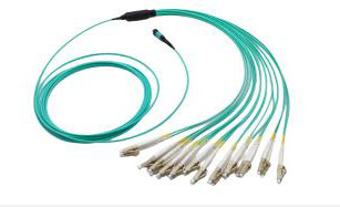 8F MTP OM3 Fiber Optic MTP-LC 2.0mm Straight harness Cables