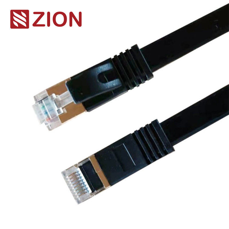 Stranded bare copper FLAT CAT6 FTP RJ45 Patch Cord with LSZH/PVC