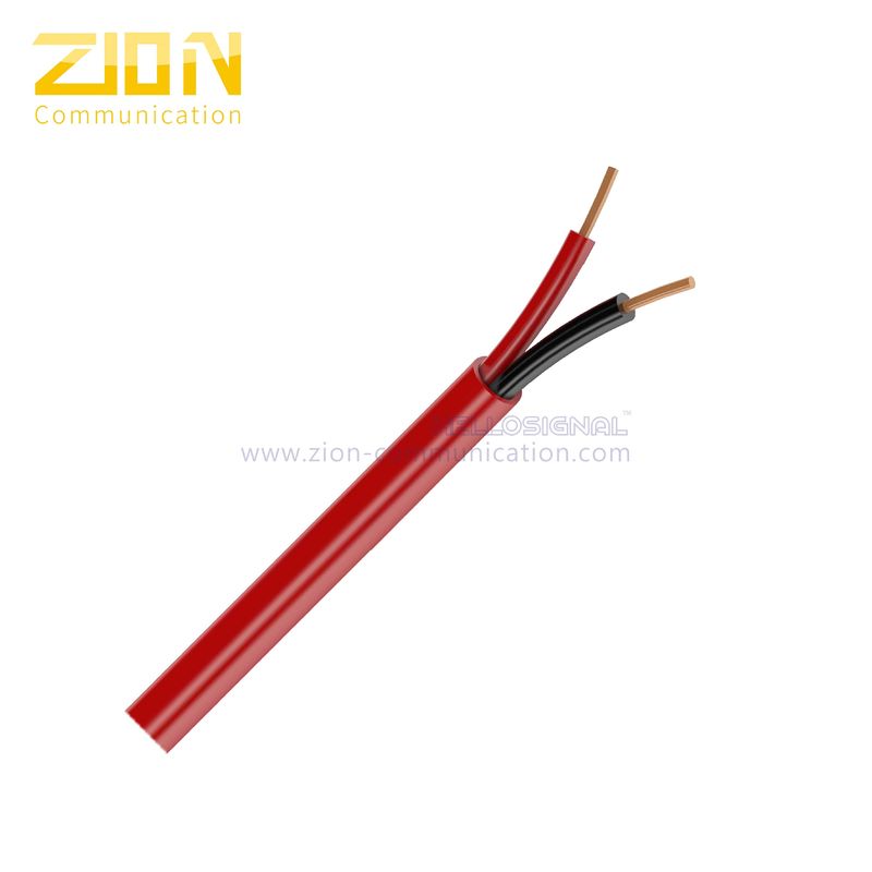 Riser-Rated Fire Alarm Cable 14AWG 2 Conductors Solid Copper for Security System