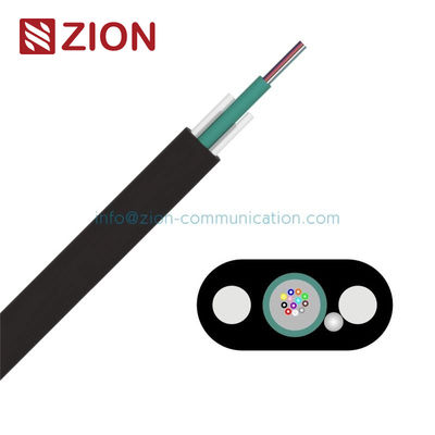FTTH GYFXBY 1 2 4 6 8 Cores داخلي خارجي كابل الألياف البصرية مع FRP غير معدني