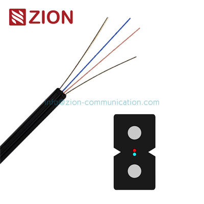 1 Core 2 Core G657A Optical Gjxh Gjxfh Ftth Drop Cable مع سترة Lszh