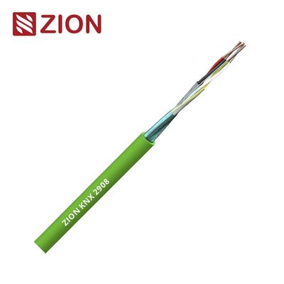 كابل نحاسي عاري KNX 2PR 0.8 مم، عازل PE، درع رقائق معدنية، غلاف LSZH